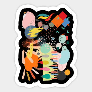 Abstract Art Original Painting Unique style KILY Sticker